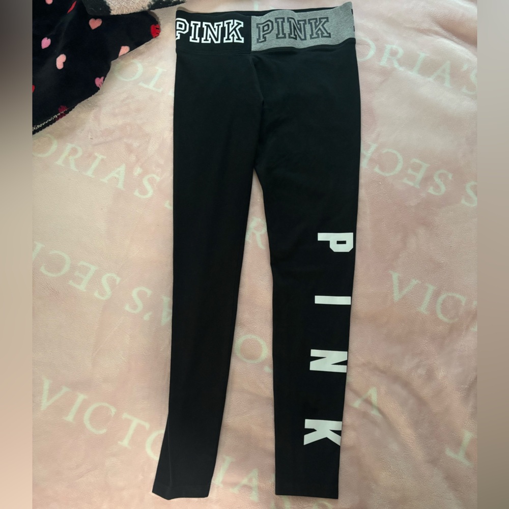PINK Victoria's Secret Black Leggings full length